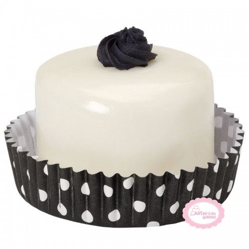 Formas Doces Preto Bolinhas